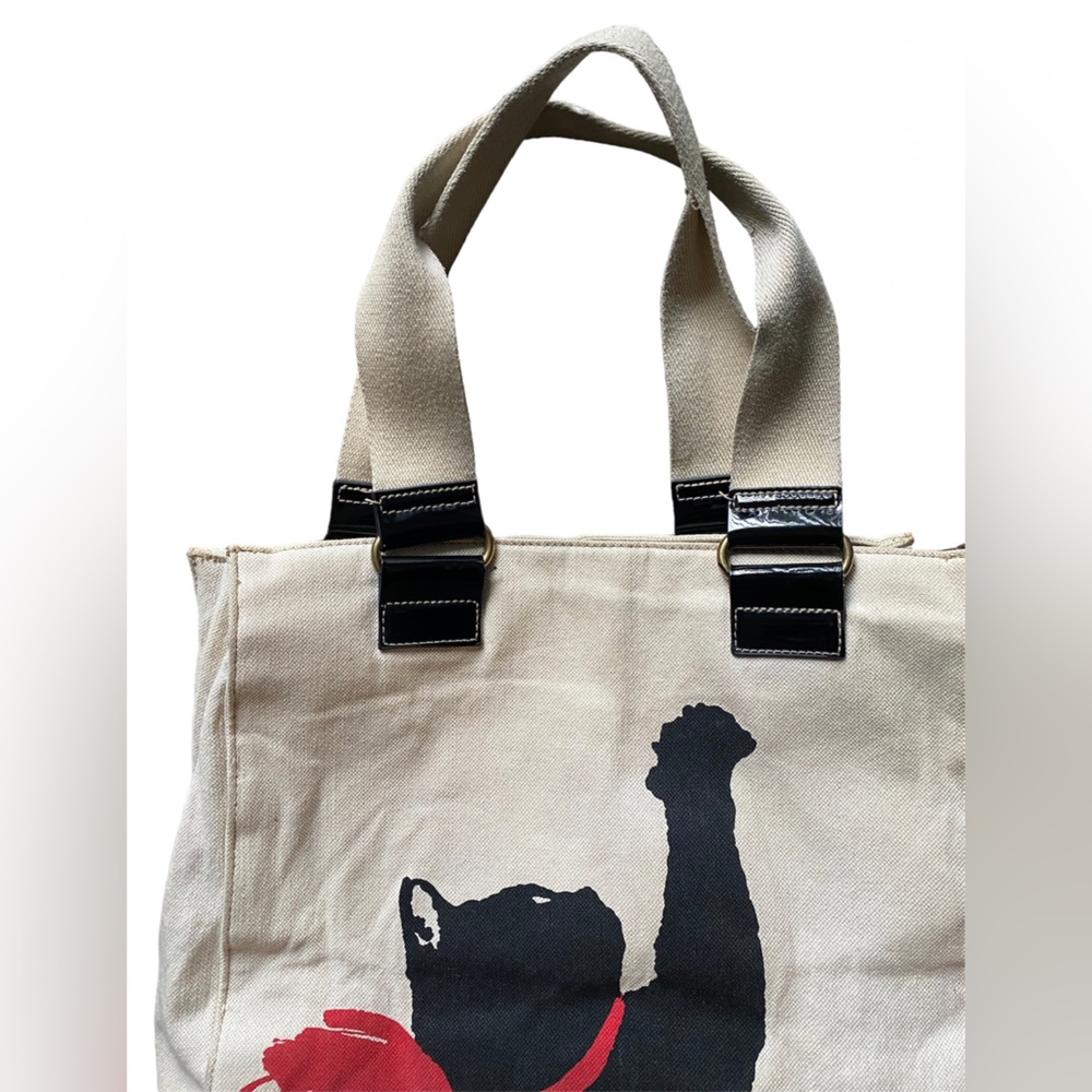 Jason Wu for Target Cream Milu Cat Print Tote Handbag - Picture 7 of 9